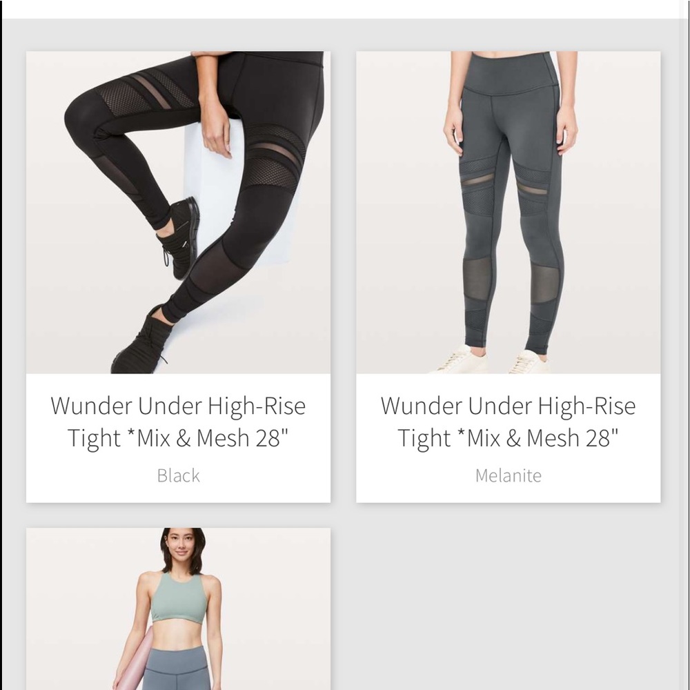 Lululemon Wunder Under High-Rise Tight *Mix & Mesh 28" - Picture 4 of 8